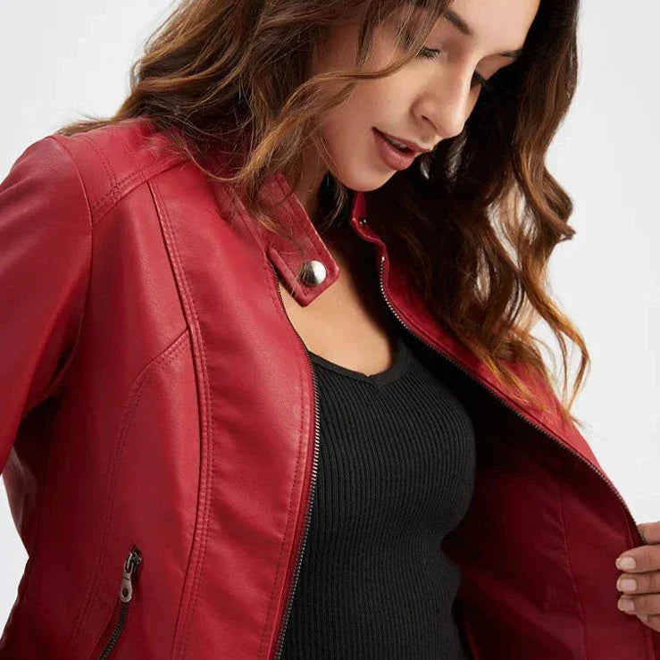 Anora™ Stylish Leather Jacket